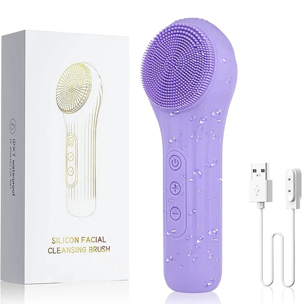 Sonic Facial Cleansing Brush — IPX-7 Waterproof