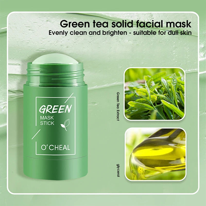 Facial Mask Stick — Green Tea, Honey & Charcoal
