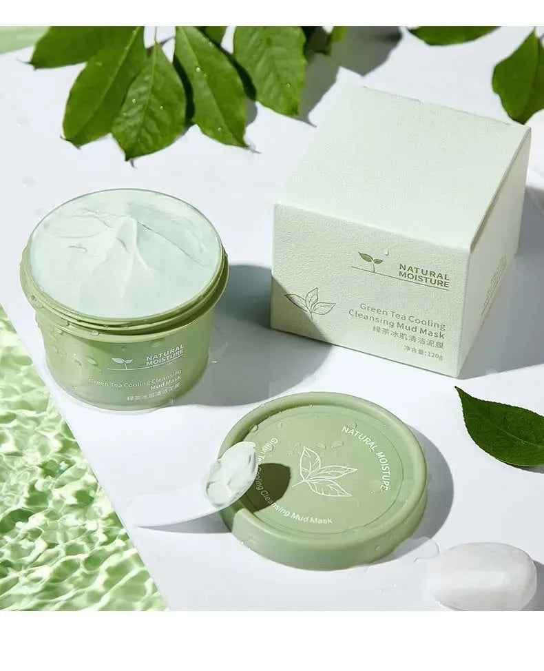 Green Tea Ice Mud Mask 120g — Oil Control & Blackheads