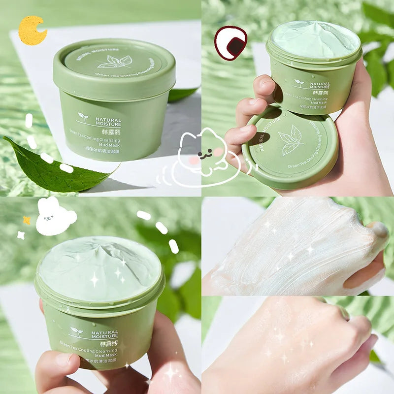 Green Tea Ice Mud Mask 120g — Oil Control & Blackheads